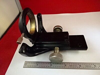 MICROSCOPE PART WILD HEERBRUGG SWISS M20 BRASS CONDENSER HOLDER AS IS #51-A-11