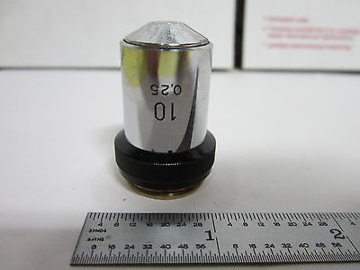 MICROSCOPE OBJECTIVE WILD HEERBRUGG SWISS 10X  OPTICS #N1-W-02