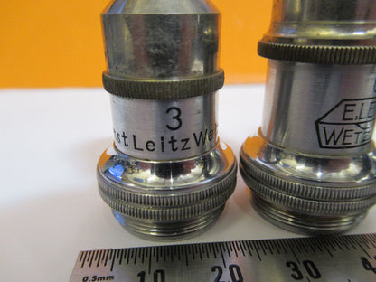 LOT ANTIQUE ERNST LEITZ GERMANY OBJECTIVE MICROSCOPE PART AS PICTURED Y2-A-22