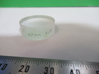 OPTICAL LENS COATED  1" DIAMETER .375" THICK LASER OPTICS AS PICTURED &Q5-B-02