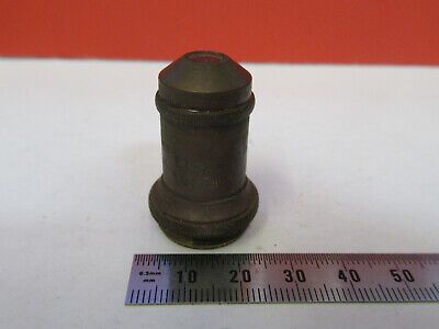 ANTIQUE BRASS LEITZ GERMANY OBJECTIVE "3" MICROSCOPE PART AS PICTURED F6-B-112