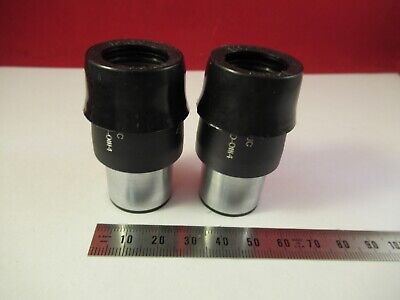 PAIR TIYODA TOKYO EYEPIECE OCULAR MICROSCOPE PART OPTICS AS PICTURED &8-A-55