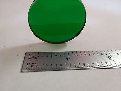 FOR PARTS MICROSCOPE PART GREEN FILTER GLASS OPTICS AS IS B#N2-E-21