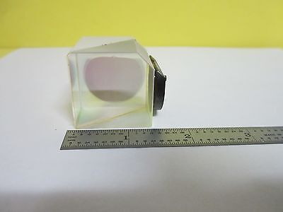 MICROSCOPE PART BEAM SPLITTER  OPTICS AS IS  BIN#19V-B-14