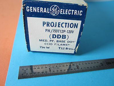 MICROSCOPE PROJECTOR LAMP GE 120V 750 WATTS DDB BIN#9-21 PROJECTION