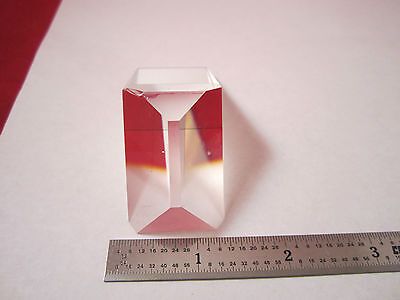 OPTICAL PRISM MIL SPEC + PLATED SECTION [chip on top] LASER OPTICS BIN#1E-30 v