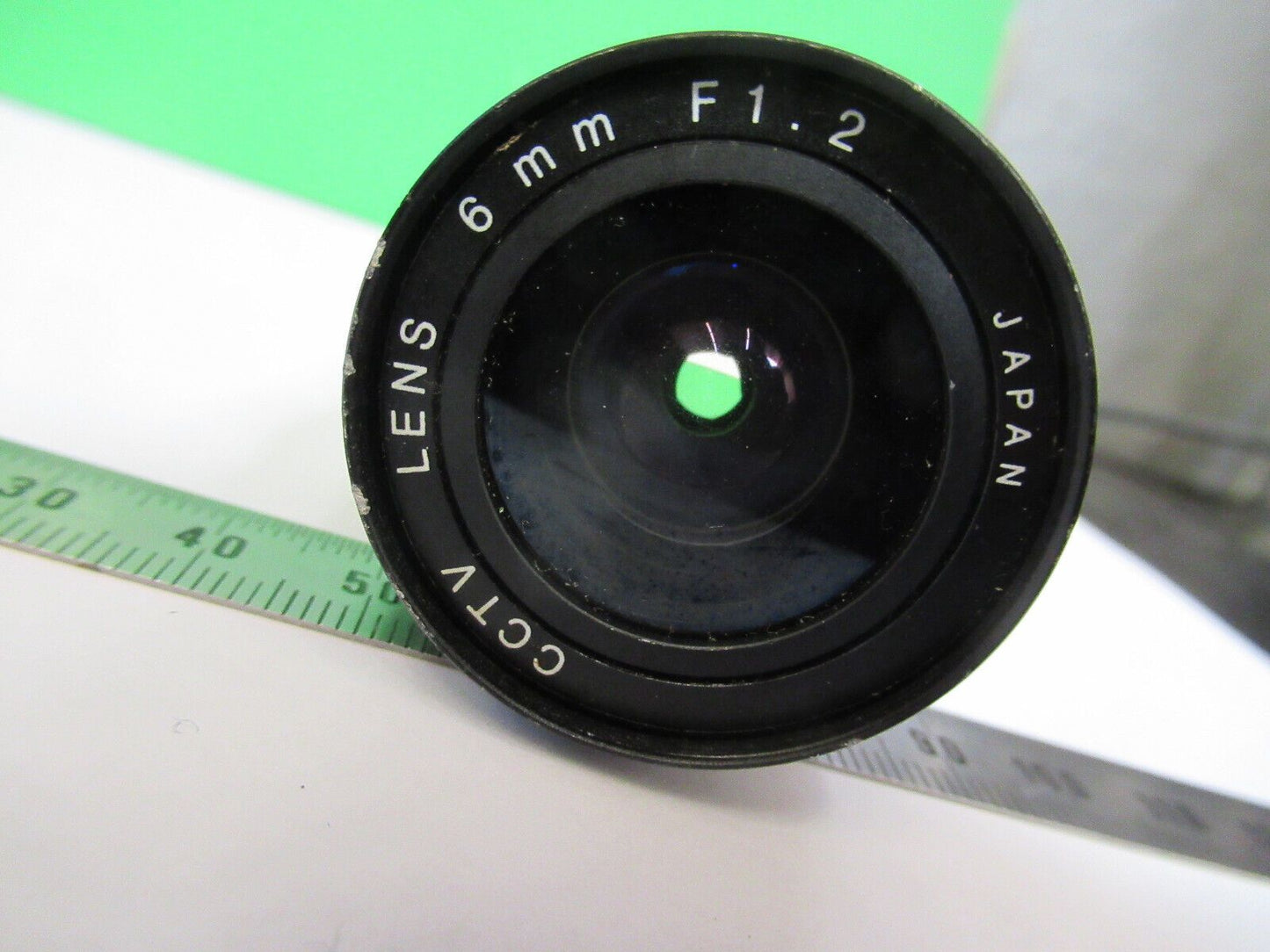 LENS CAMERA CCTV JAPAN   F 1.2  6mm OPTICS AS IS &W9-B-28