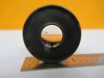 ANTIQUE ERNST LEITZ "2" EYEPIECE OPTICS MICROSCOPE PART AS PICTURED &A9-A-15