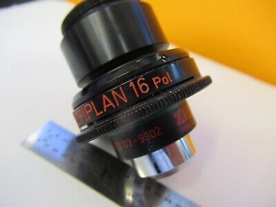 ZEISS GERMANY OBJECTIVE EPIPLAN 16X POL DIC MICROSCOPE PART AS PICTURED &W2-B-56