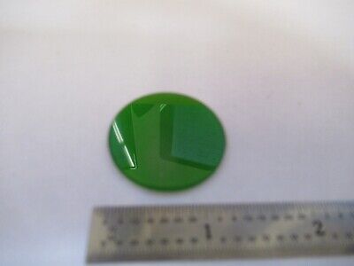 ZEISS GERMANY GREEN GLASS FILTER MICROSCOPE PART OPTICS AS PICTURED &15-FT-X35