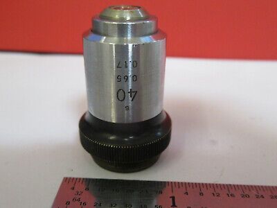 NIKON JAPAN OPTICS 40X OBJECTIVE LENS MICROSCOPE PART AS PICTURED &4B-A-63