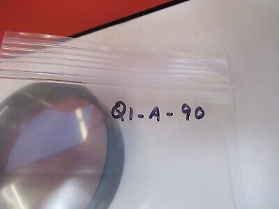 OPTICAL FLAT GLASS MIL SPEC MOUNTED RED FILTER OPTICS AS PICTURED &Q1-A-90