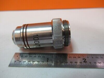 VINTAGE OBJECTIVE CBS 100X OPTICS MICROSCOPE PART AS PICTURED &7B-B-140