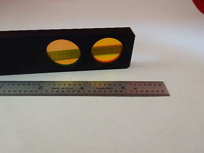 MICROSCOPE PART PHASE SHIFT TECHNOLOGY SLIDE FILTER OPTICS AS IS #AG-04