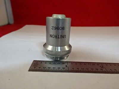 MICROSCOPE PART UNITRON MF10 OBJECTIVE OPTICS AS IS #AN-17