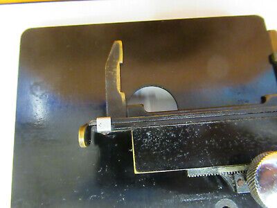 BAUSCH LOMB ANTIQUE STAGE TABLE XY MICROSCOPE PART AS PICTURED &8Y-A-133