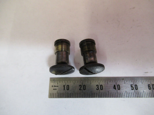 ANTIQUE SPENCER BUFFALO STAGE TABLE SCREWS MICROSCOPE PART AS PICTURED &P8-A-101