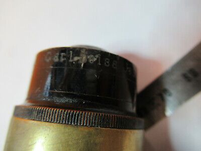 ANTIQUE ZEISS BRASS CONDENSER OPTICS MICROSCOPE PART AS PICTURED &P9-A-106