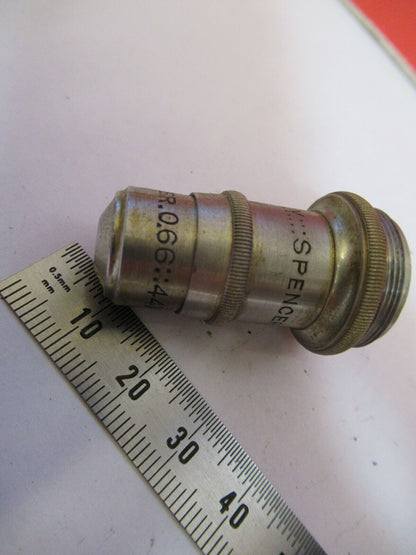 ANTIQUE  SPENCER 44X  OBJECTIVE MICROSCOPE PART AS PICTURED #R3-C-62