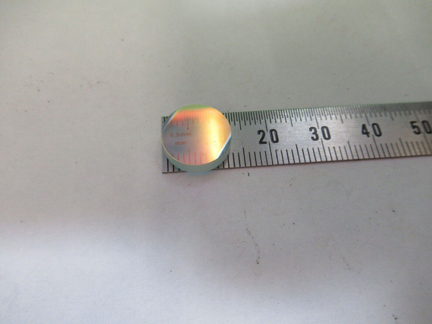 OPTICAL DICHROIC COATED LENS BK7 OPTICS AS IS &Q4-A-23