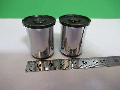 PAIR ERNST 10X LEITZ EYEPIECE OCULAR OPTICS MICROSCOPE PART AS PICTURED &3-C-13