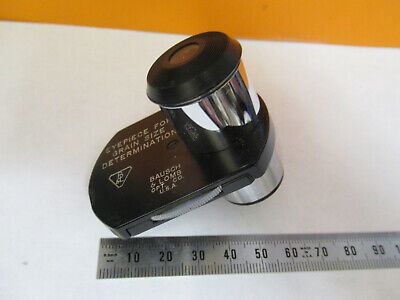 BAUSCH LOMB EYEPIECE GRAIN SIZE MEASUREMENT MICROSCOPE PART AS PICTURED &8Y-A-93