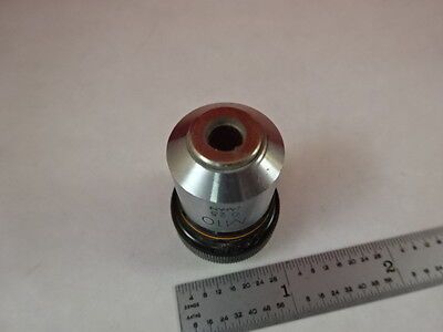 FOR PARTS MICROSCOPE PART OLYMPUS OBJECTIVE M10 scratch OPTICS AS IS BIN#S4-A-05