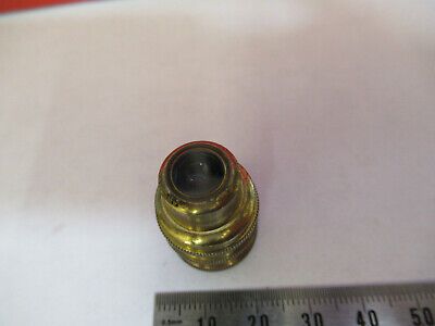 ANTIQUE BRASS VERICK OBJECTIVE FRANCE MICROSCOPE PART AS PICTURED &F6-B-22