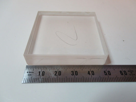 OPTICAL THICK SQUARE PLATE DULL & POLISH SIDES OPTICS AS PICTURED &55R-B-20