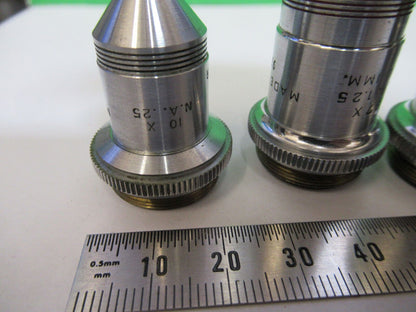 ANTIQUE SPENCER OBJECTIVE LOT LENSES MICROSCOPE PART AS PICTURED &Q4-A-04