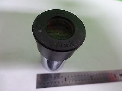 MICROSCOPE PART EYEPIECE WILD HEERBRUGG SWISS 10xK OPTICS AS IS BIN#Y7-H-22