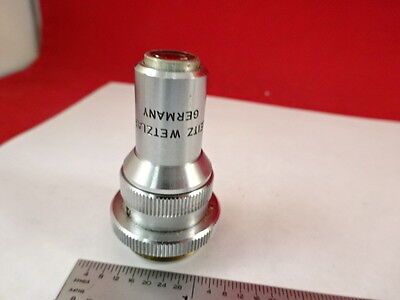 MICROSCOPE PART LEITZ WETZLAR GERMANY OBJECTIVE UTK L20 OPTICS AS IS B#U3-B-09