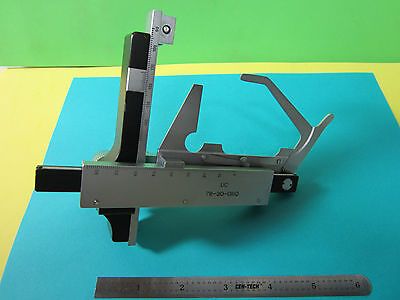 MICROSCOPE PART STAGE MICROMETER NICE LEITZ WETZLAR GERMANY OPTICS BIN#HM-LUX