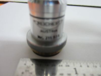 MICROSCOPE PART OBJECTIVE REICHERT AUSTRIA 100X OPTICS AS IS BIN#M7-R-05