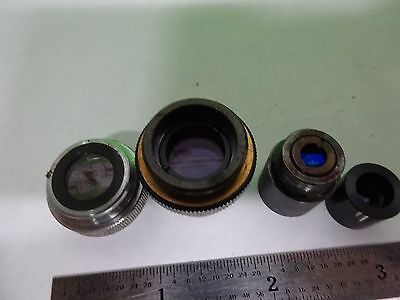 LOT 4 EA MICROSCOPE OBJECTIVES LENSES ASSORTED OPTICS #W1-05