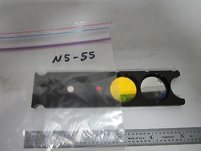 MICROSCOPE SLIDE LEICA GERMANY FILTER AS IS OPTICS BIN#N5-55