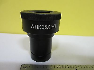 MICROSCOPE PART OLYMPUS  EYEPIECE WHK15X L-H  JAPAN OPTICS AS IS BIN#T8-22