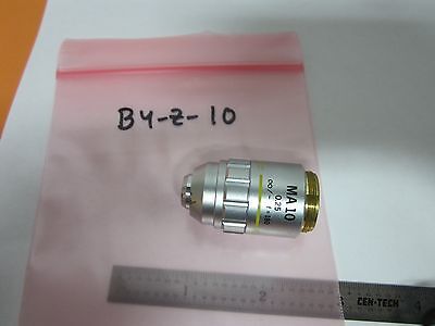 MICROSCOPE PART OBJECTIVE OLYMPUS MA 10X JAPAN INFINITY OPTICS BIN#B4-Z-10