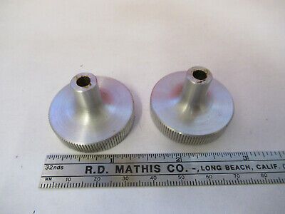 BAUSCH LOMB SET of ALUMINUM KNOBS MICROSCOPE PART AS PICTURED &B9-FT-08