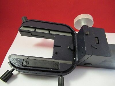 LEICA DMR GERMANY CONDENSER HOLDER OPTICS MICROSCOPE PART AS PICTURED &6-A-88