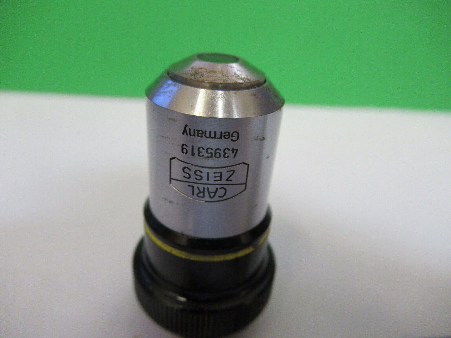 for parts [dirty] CARL ZEISS OBJECTIVE 10X /160 MICROSCOPE AS PICTURED H2-A-38