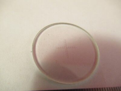 OPTICAL MICROSCOPE PART RETICLE OPTICS CROSSHAIR MICROMETER AS PICTURED &92-A-26