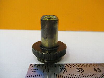 ANTIQUE CARL ZEISS OBJECTIVE  "8" GERMANY MICROSCOPE PART AS PICTURED P9-A-60