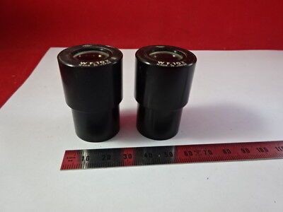 NIKON NSK JAPAN LOT 2 EA EYEPIECE OCULAR WF 10X MICROSCOPE OPTICS AS IS &51-A-32