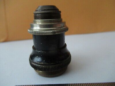 ANTIQUE BRASS BECK LONDON OBJECTIVE LENS MICROSCOPE PART AS PICTURED #F3-A-13