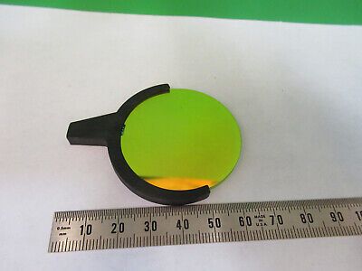 NIKON JAPAN GREEN MOUNTED FILTER OPTICS MICROSCOPE PART AS PICTURED &Q9-A-101