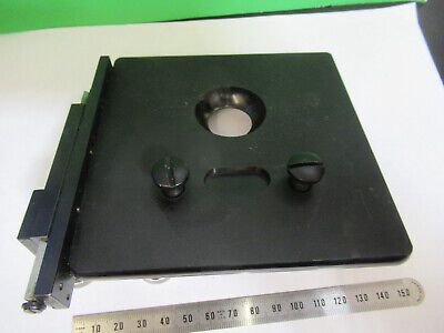 SPENCER AO XY STAGE TABLE VINTAGE MICROSCOPE PART AS PICTURED &3-C-04