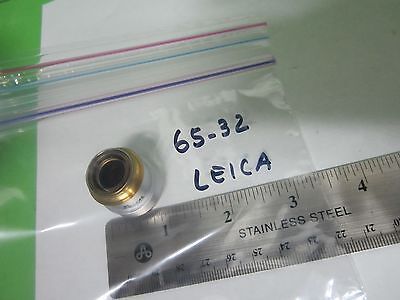 MICROSCOPE PART LEICA OBJECTIVE INDUSTRIAL 3X OPTICS AS IS BIN#65-32