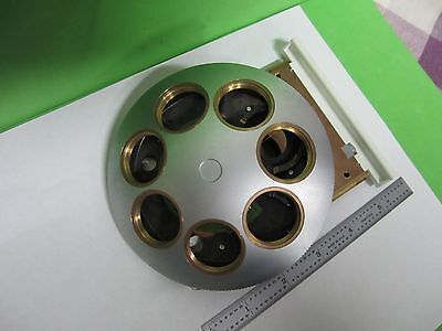 MICROSCOPE PART LEICA 501045 LARGE TURRET NOSEPIECE [CRACKED] AS IS BIN#S5-38