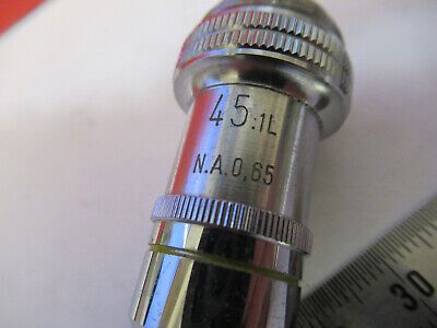 WOLFE WETZLAR OBJECTIVE 45X LENS OPTICS MICROSCOPE PART AS PICTURED &8Y-A-15